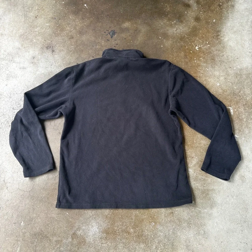 The North Face Fleece Pullover Mens Medium Black Quarter Zip TKA 100